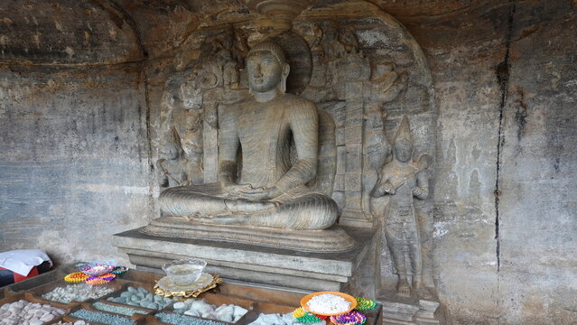 Templo de Gal Vihara.s.XII, Polonnaruwa, Sri Lanka