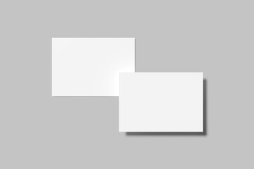 Fototapeta premium A5 Landscape Flyer Blank Mockup