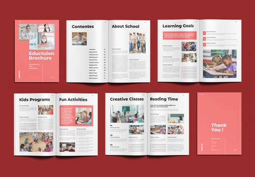Kids Education Brochure Template Design