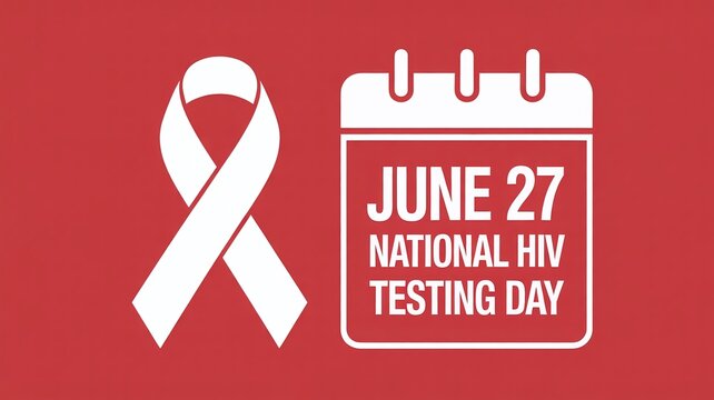 June 27 National HIV Testing Day Medical Awareness and Promotion Banner for tests