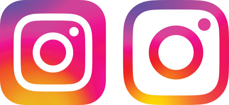 Instagram new update logo icon set_instagram social media icon transparent png and vector