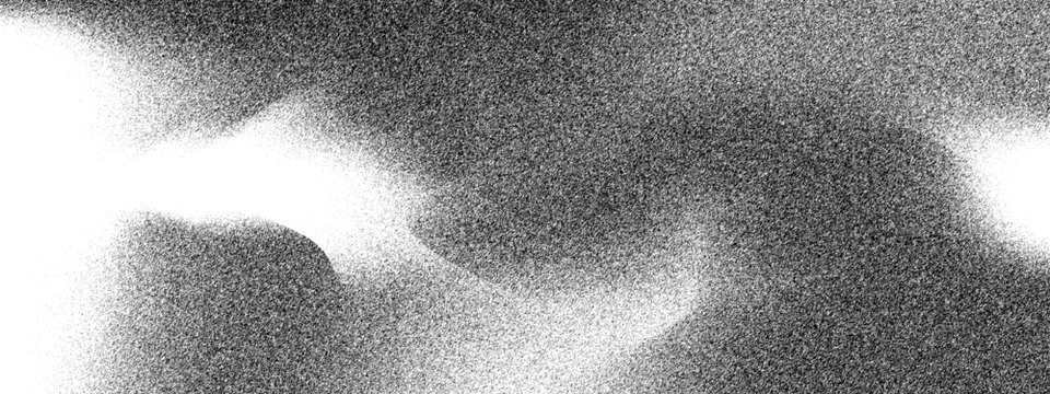 Abstract grunge texture effect, scratch and dust particle grain. Fades grain transition Faded spray pattern Smooth grainy grit. Design concept noise Vector illustration. Grain noise of black irregular