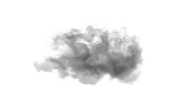 Wispy dark cloud with atmosphere transparent background ethereal as transparent object