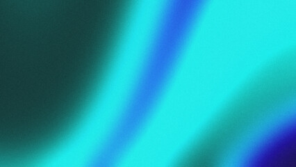 Fototapeta premium Abstract Dark Blue and Cyan Grainy Gradient Background, Neon Fluid Glow Noise Texture