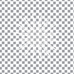 White silhouette of reindeer on transparent checkered background © MD. BELAL UDDIN