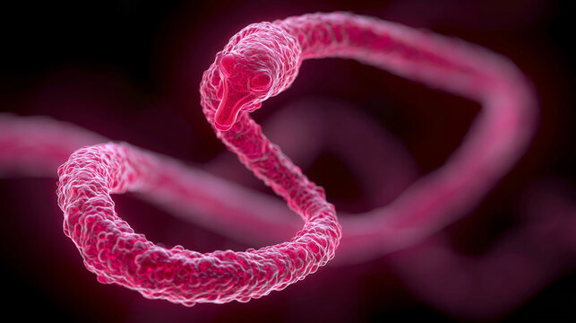 Schistosoma parasite causing schistosomiasis infection disease