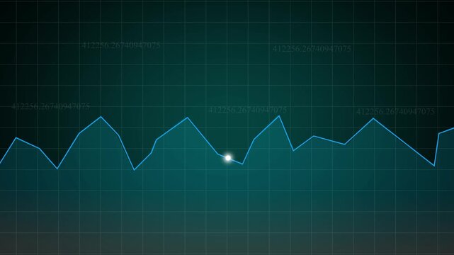 Modern financial graph displays corporate investment analytics data. Technical financial graph monitors stock market trading performance. Business success concept with financial graph.