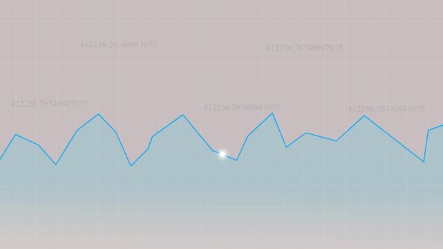 Financial graph tracks international stock market trading data. Corporate financial graph displays investment revenue growth. Business data analytics using digital financial graph.