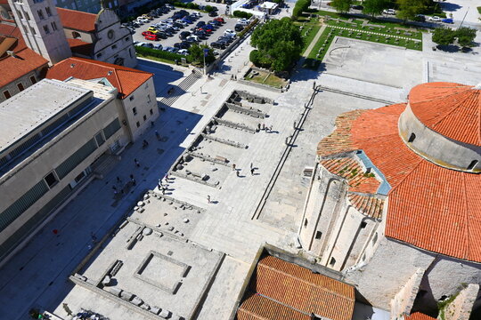Zadar city, Old Town, Dalmatia, Croatia, Europe,
