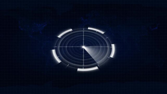 Advanced targeting reticle monitors global navigation coordinate positions. Digital targeting reticle tracks international security network data. Aerospace defense with targeting reticle.