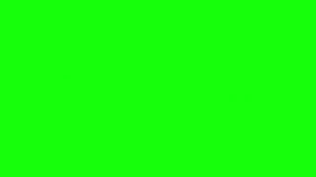 Engaging animated "Try Again" text and button graphics with retry icons appearing in diverse styles on a bright green screen, suitable for interactive video content.