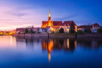 Obraz premium In the historic center of Wrocław