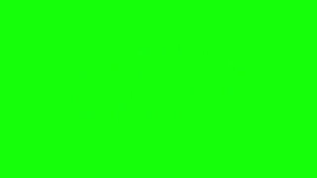 Animated lets go text sticker with a fun hand drawn style on a bright green chroma key screen.