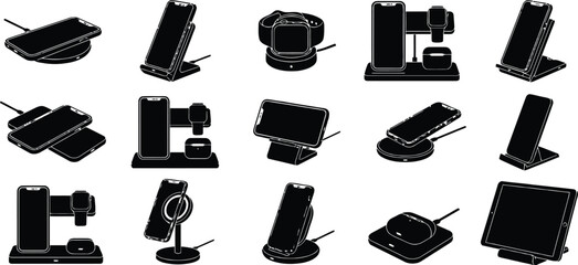 Various creative phone and tablet stands © RUMA AKTHER