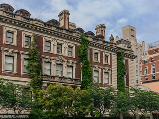 Cooper Hewitt Smithsonian Design Museum with Ivy-Covered Red Brick Facade, New York City © Martin