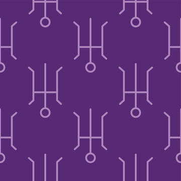 Silhouettes Magic symbols seamless pattern, with magical elements such as snake, eye, tarot cards, hand, skull, potion, moon, butterfly, mushrooms, stars. Witchcraft theme symbols and elements.