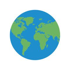Fototapeta premium Globe Earth Planet World Map.