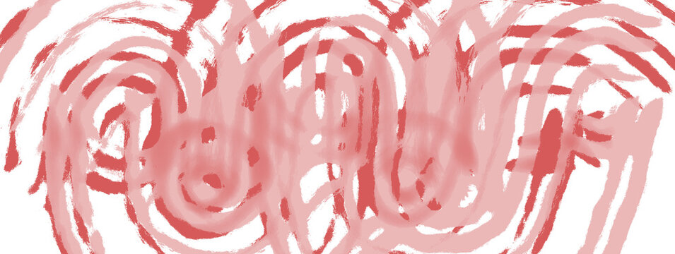 Ilustraci&oacute;n abstracta de l&iacute;neas curvas de color rosa y rojo sin fondo png