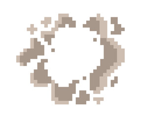 Fototapeta premium Pixel Splash Burst In Pixel Art