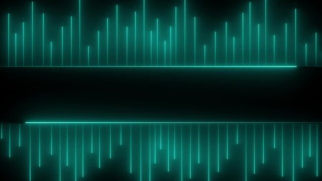 Digital audio equalizer monitors sound frequency measurement metrics. Technical audio equalizer visualizes active acoustic vocal recording levels. Media production concept with audio equalizer.