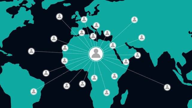Advanced data network links global consumer community paths. Strategic data network connects international business franchise partners. Professional teamwork using a corporate data network.