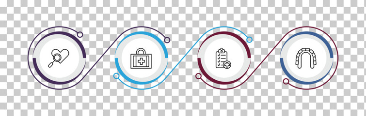 outline dentist icons set - check up, aid, health report, maxilla. editable vector for web and mobile ui © IconArt
