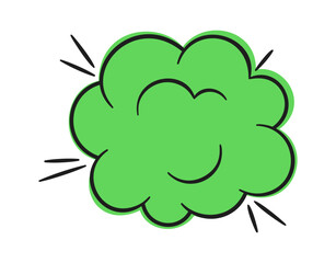 Cloud Puff Burst Cartoon Style © wooster