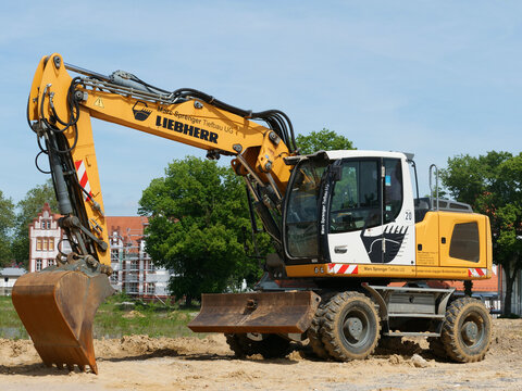Germany, Paderborn, May 24. 2026, Liebherr A 918 Compact Litronic Mobile Excavator