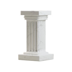 Fototapeta premium Classic White Marble Pillar Pedestal for Product Display and Exhibition Showcase