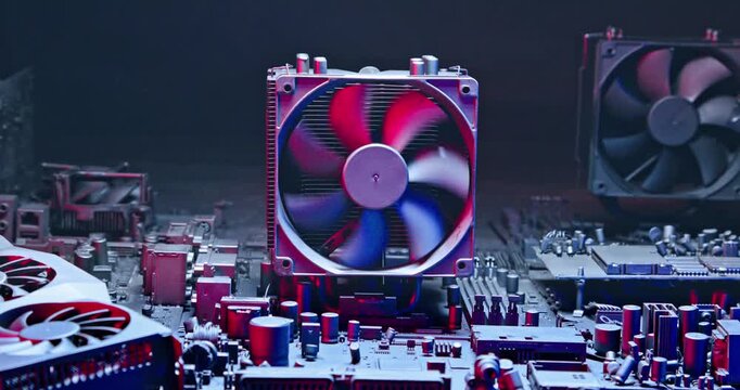 Main processor (CPU) during malfunction fan on heatsink.