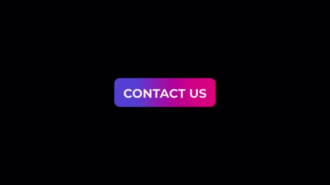Contact us button animated with purple and pink gradient on black background.