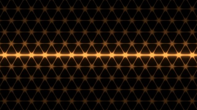 Seamless Loop Tactical Hexagonal Grid Scan HUD 4K