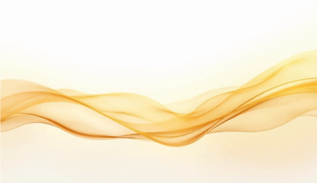 Abstract flowing waves of golden light create a smooth, ethereal design on a light, subtle background, conveying a sense of gentle movement and luminous elegance.