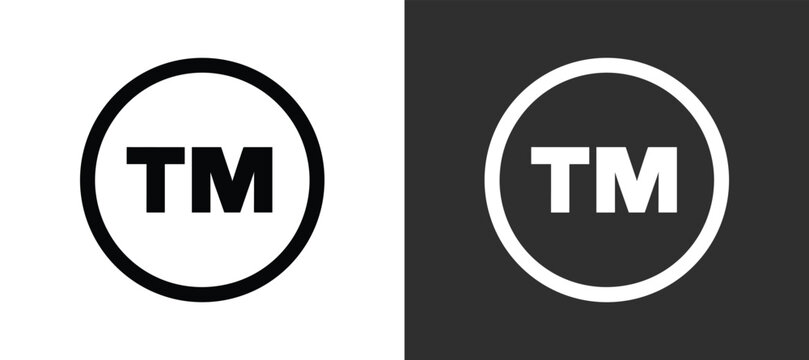 Trademark Symbol: A bold TM symbol, indicating trademark protection. legal mark, intellectual property, branding, symbol, sign, business asset.