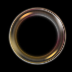 Obraz premium Abstract glowing circular design on black