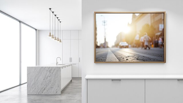 Minimalist Modern Kitchen Frame Mockup