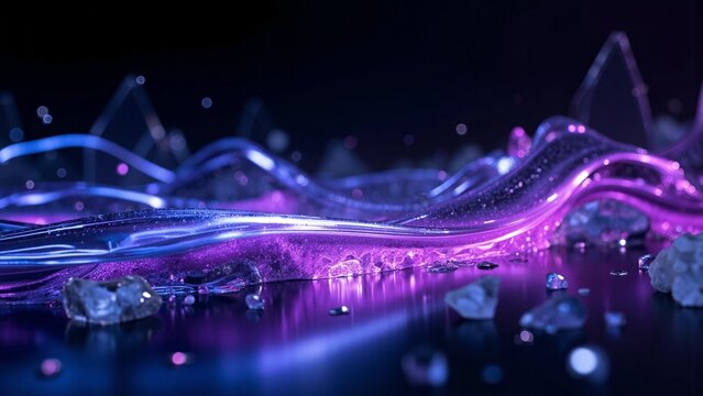 Cyber Glass and Liquid Acrylic Neon Core