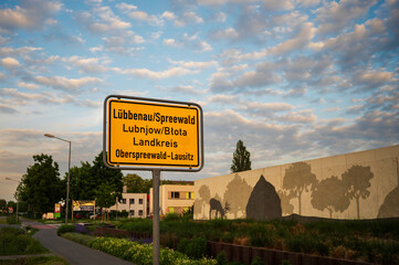 Das Ortseingangsschild der Stadt Lübbenau © Ronald Rampsch