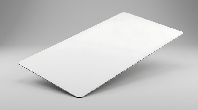 Isolated empty rectangular mouse pad mockup for branding presentation, clean flat surface for custom design display