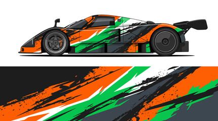 Racing Car with Abstract Design. © IP STOCK