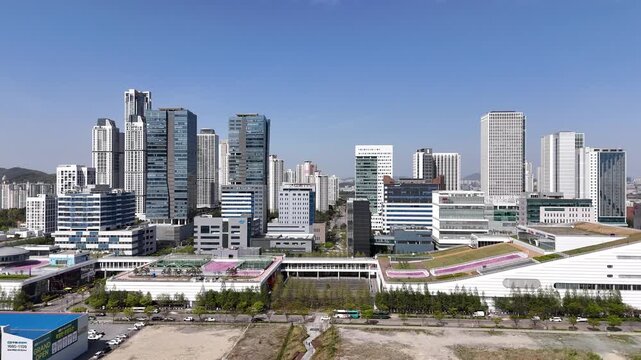 Korean new apartment, Song-do, Yeonsu, Incheon, South Korea
