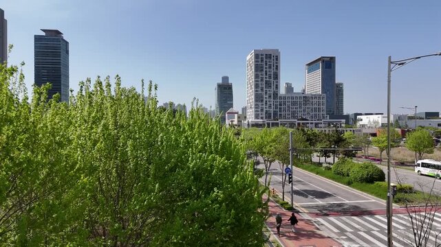 Korean new apartment, Song-do, Yeonsu, Incheon, South Korea