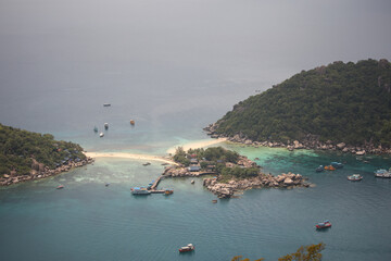 Fototapeta premium fishing boats on the beach