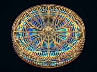 Obraz premium Colorful Vintage Decorative Plate Design Decorative