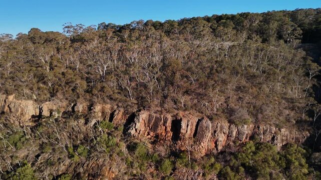 Morialta Conservation Park, Woodforde, Adelaide Hills, South Australia &ndash; 4K Aerial Drone Footage of Rocky Cliffs, Bushland Trails, Wilderness Canyon and Natural Landscape