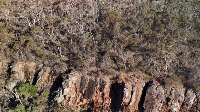Morialta Conservation Park, Woodforde, Adelaide Hills, South Australia &ndash; 4K Aerial Drone Footage of Rocky Cliffs, Bushland Trails, Wilderness Canyon and Natural Landscape