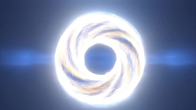 Two abstract simple circles glide from opposite sides and smoothly merge into one larger pulsing circle Videos