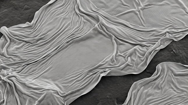 Iron Oxide Nanoparticle Magnetic Chain Self-Assembly, TEM Bright-Field 3D Render