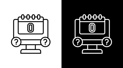 Zero Day Outline White Icon Set Design © Zaiva Maysha