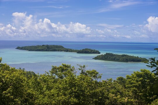 View over Babeldaob island and some islets, Palau, Micronesia